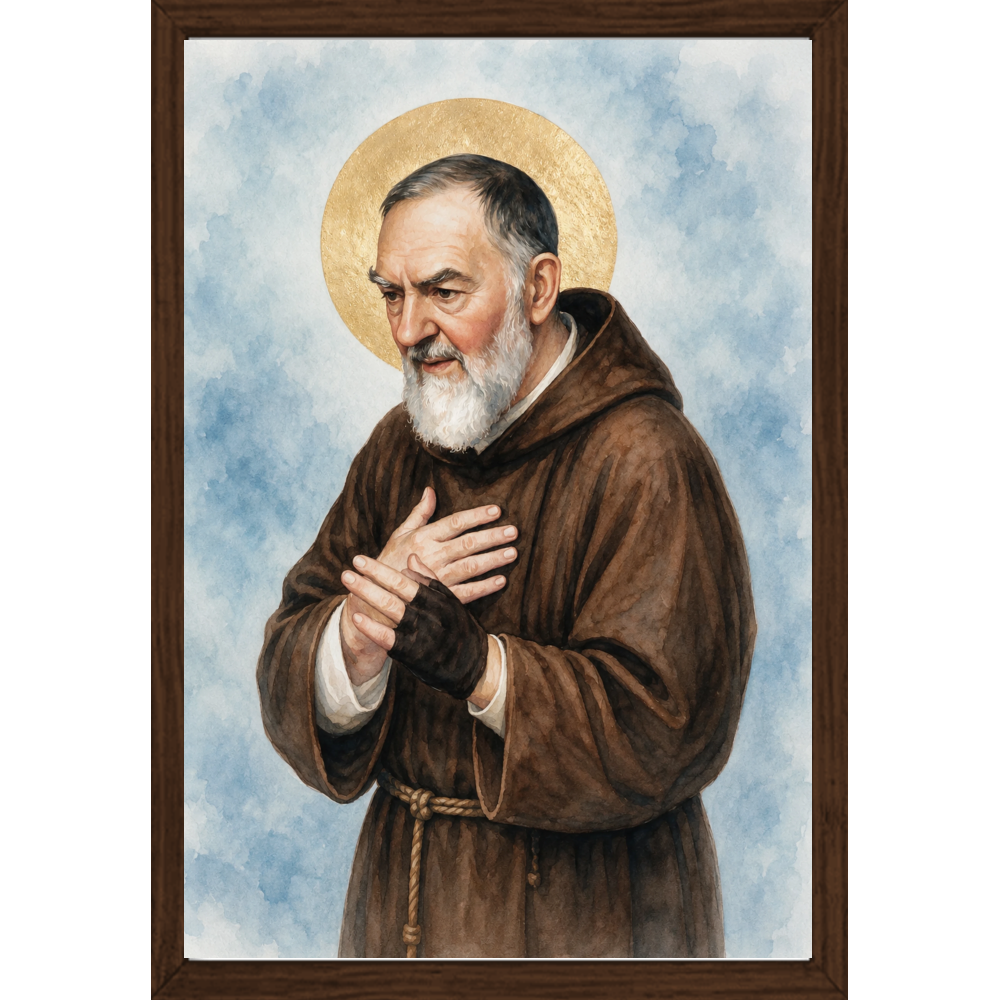 Quadro Caixa - São Padre Pio