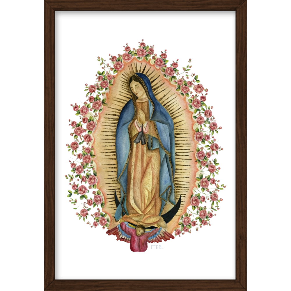 Quadro Caixa - Guadalupe, aquarela