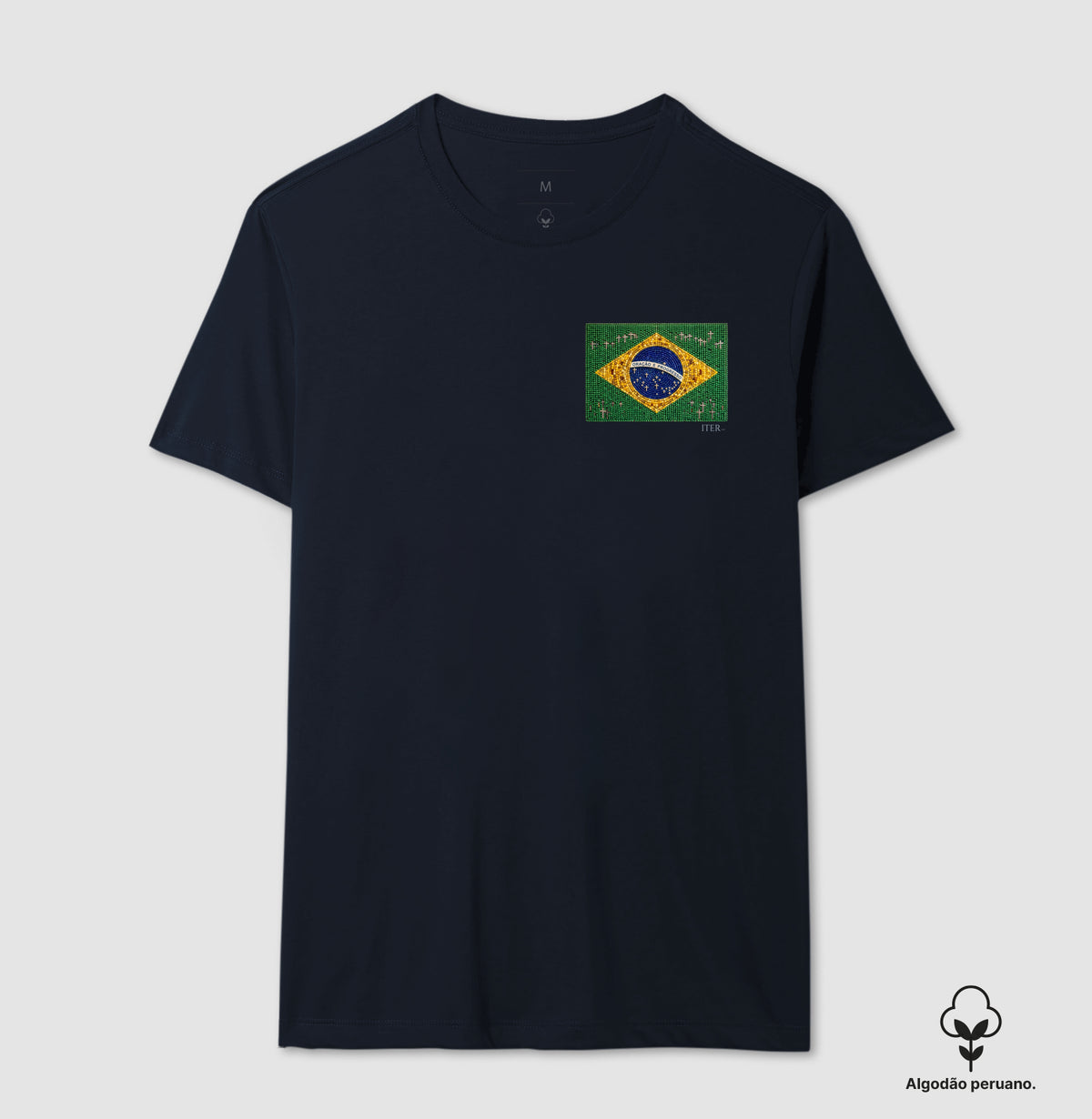 Oração e progresso - Bandeira de terço, bolso - Premium