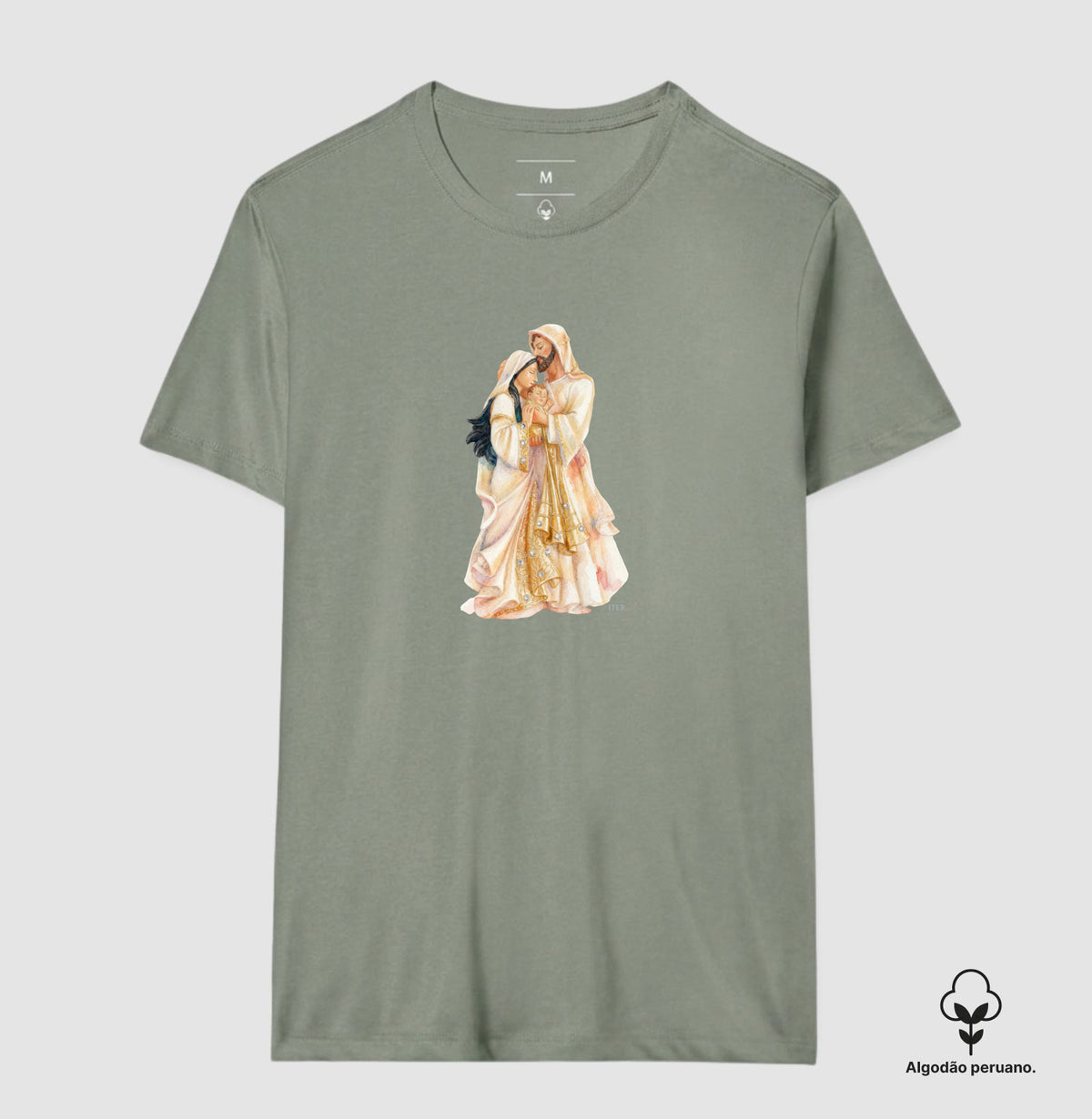 Sagrada Família em pé - Aquarela - Premium