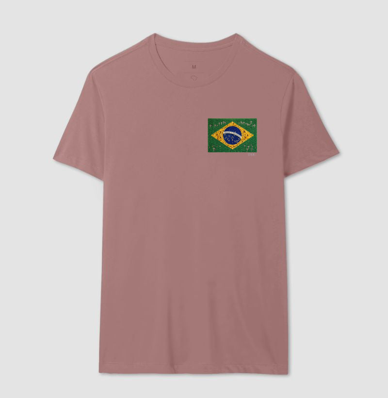 Oração e progresso - Bandeira de terço, bolso