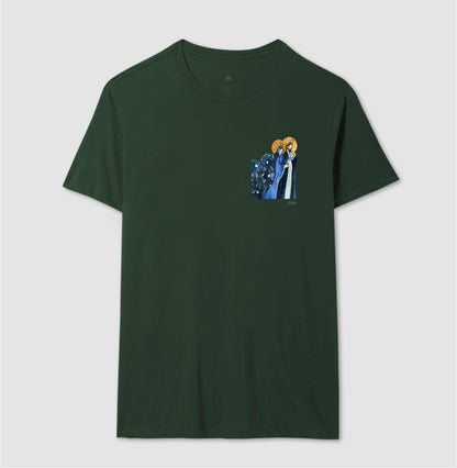 Sagrada Família - Aquarela azul bolso