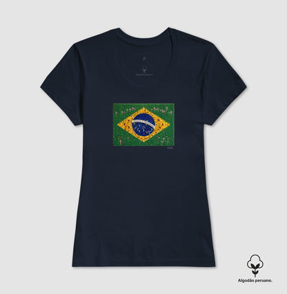 Oração e progresso - Bandeira de terço - Premium