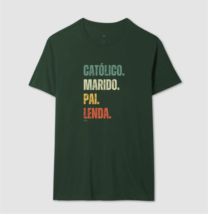 Católico. Marido. Pai. Lenda.