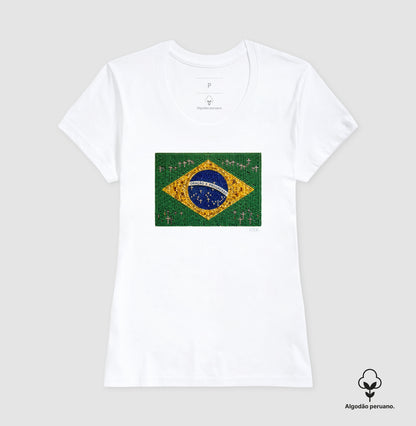 Oração e progresso - Bandeira de terço - Premium