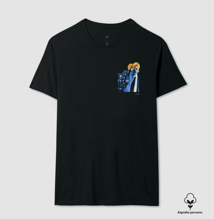 Sagrada Família - Aquarela azul bolso