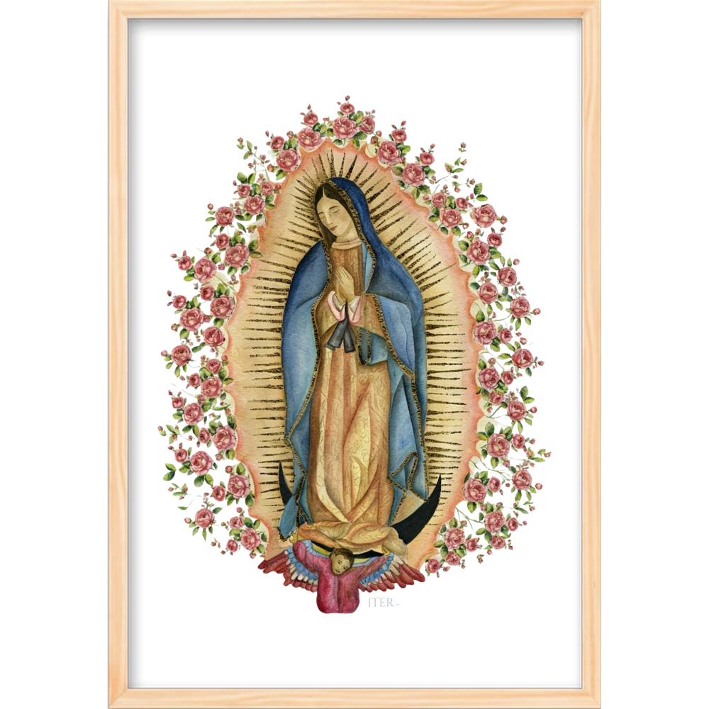 Quadro Caixa - Guadalupe, aquarela