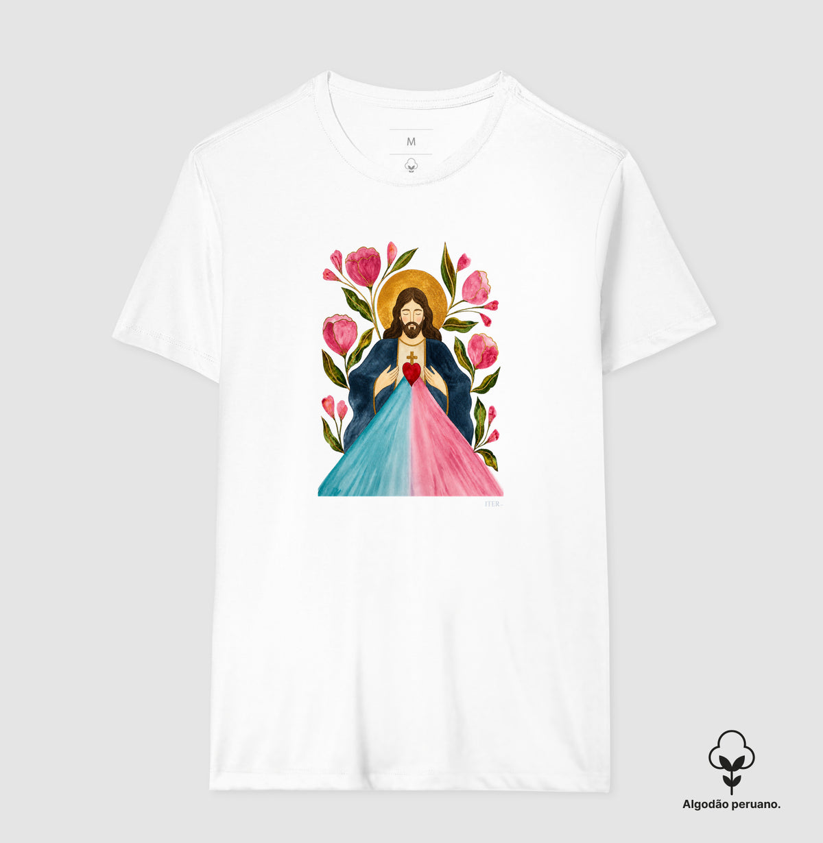 Jesus misericordioso, aquarela - Premium