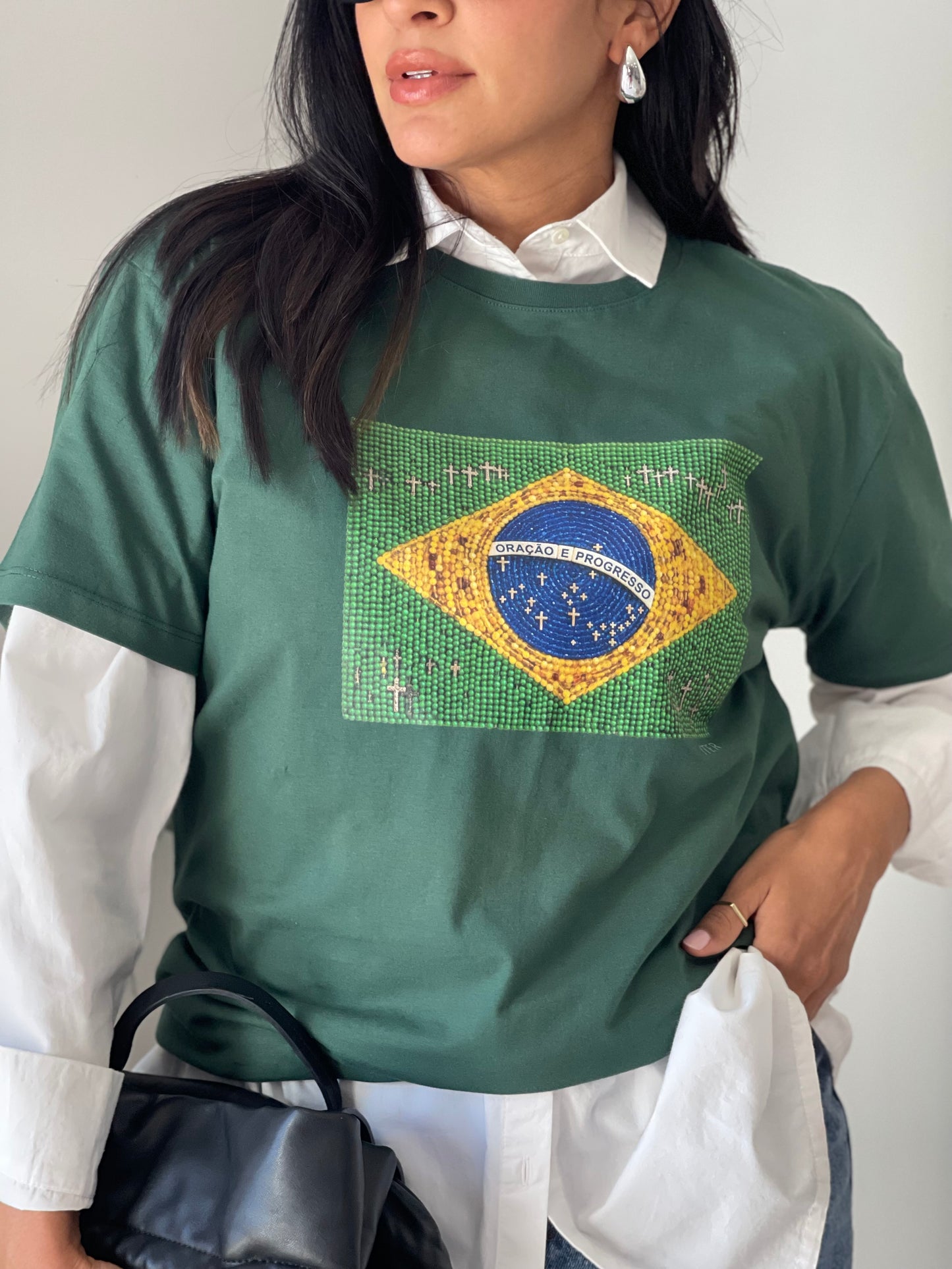 Oração e progresso - Bandeira de terço