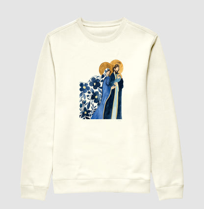 Suéter Moletom - Sagrada Família - Aquarela blue