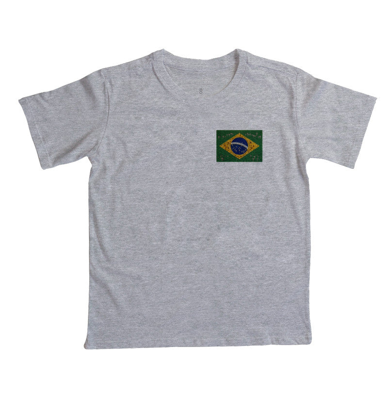 Infantil - Oração e progresso - Bandeira de terço, bolso