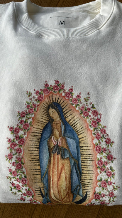 Suéter moletom - Guadalupe aquarela