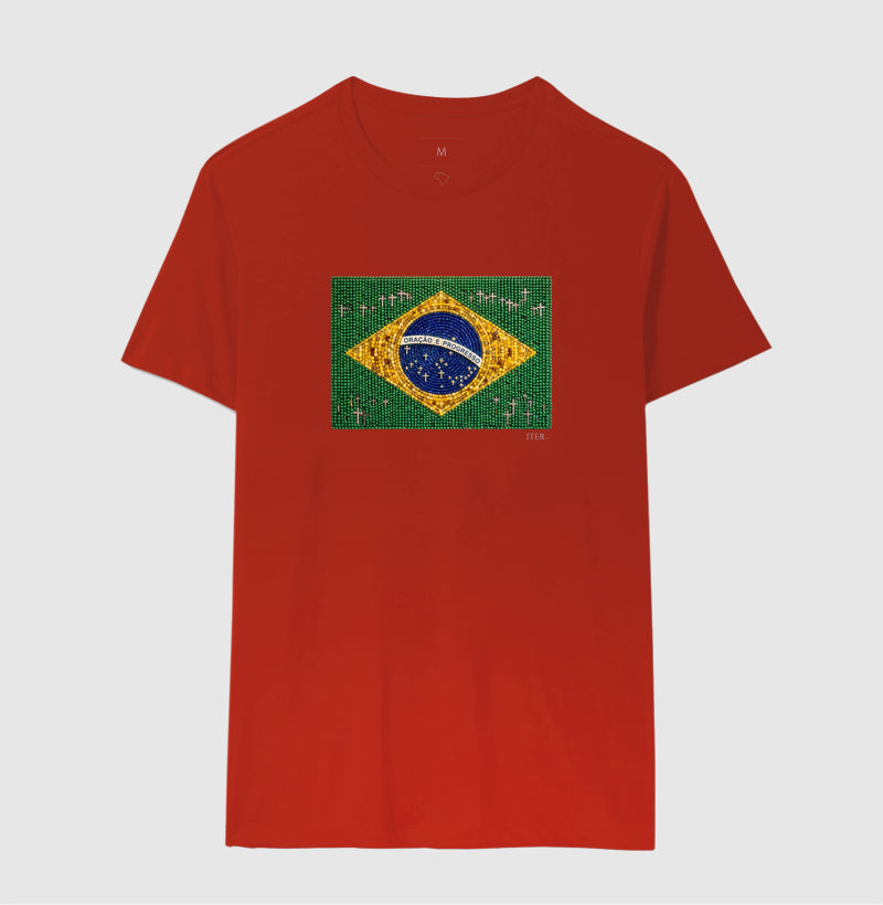 Oração e progresso - Bandeira de terço