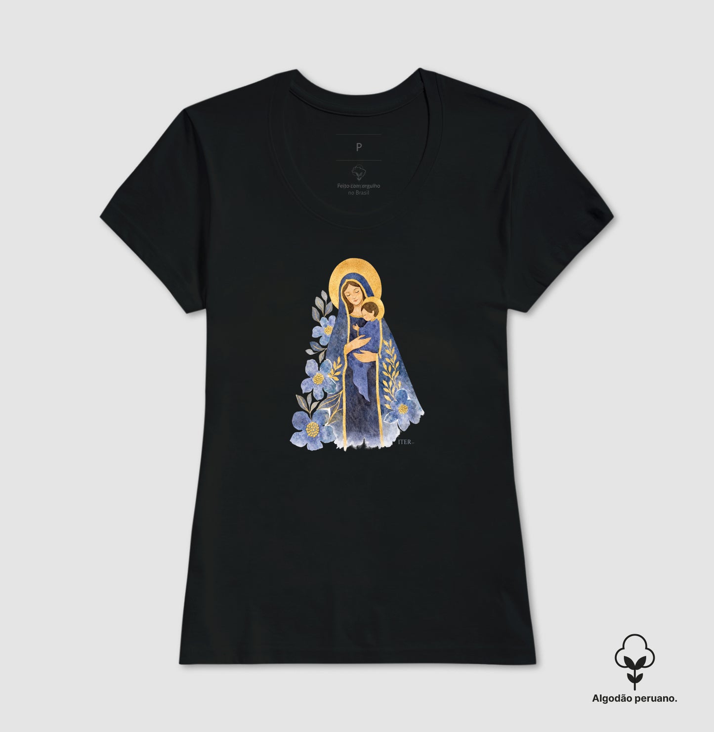 Mãe do céu, aquarela - Premium