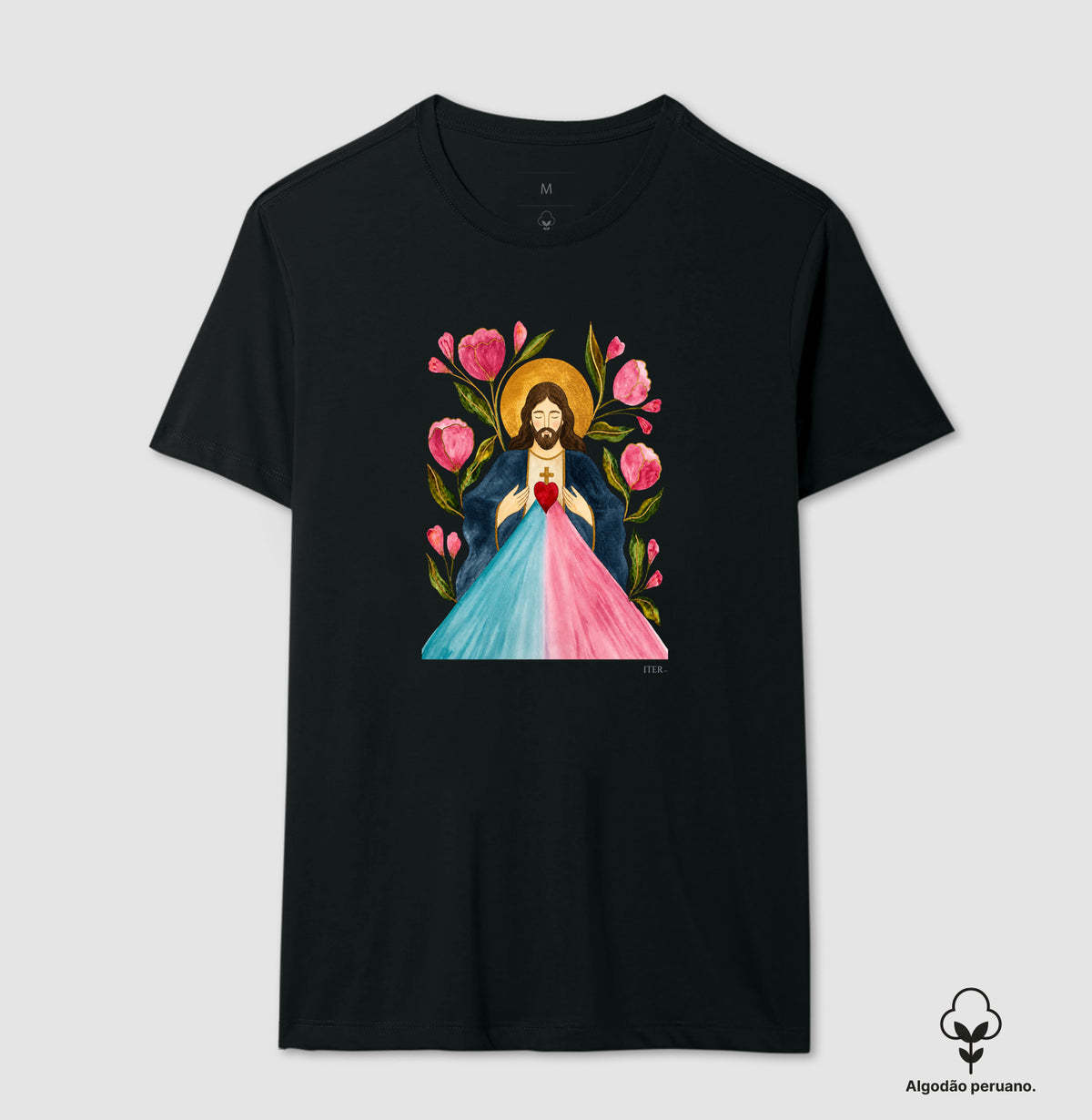 Jesus misericordioso, aquarela - Premium