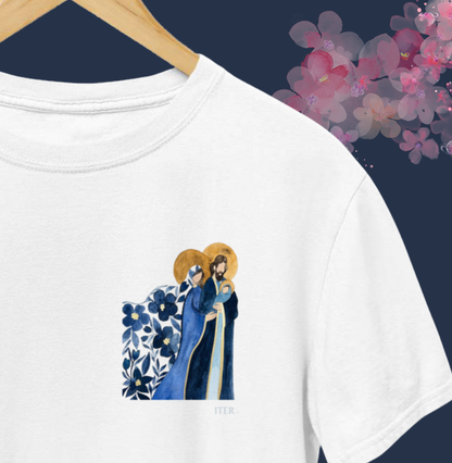 Sagrada Família - Aquarela azul bolso
