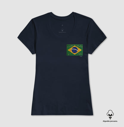 Oração e progresso - Bandeira de terço, bolso - Premium
