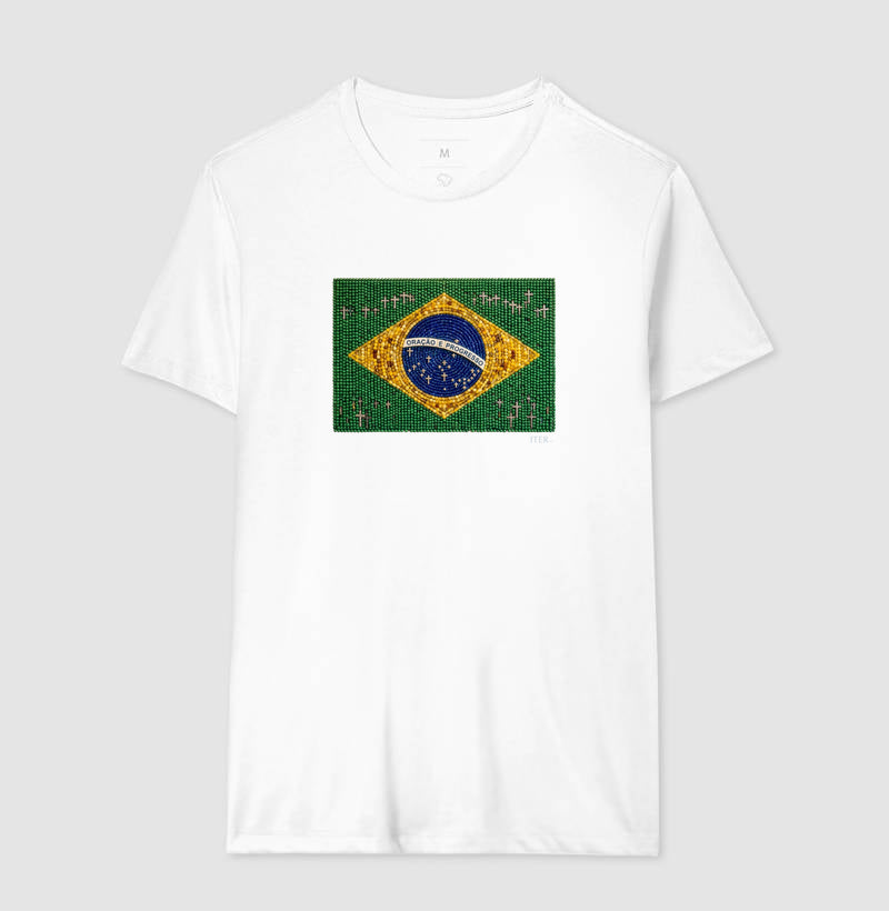 Oração e progresso - Bandeira de terço