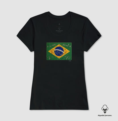 Oração e progresso - Bandeira de terço - Premium