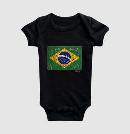 Body - Oração e progresso - Bandeira de terço, bolso