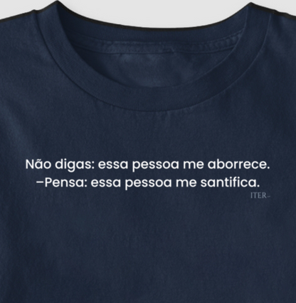 Essa pessoa me santifica