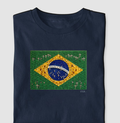Oração e progresso - Bandeira de terço
