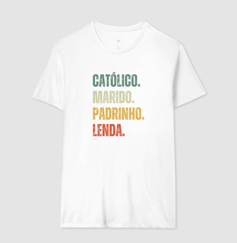Católico. Marido. Padrinho. Lenda.