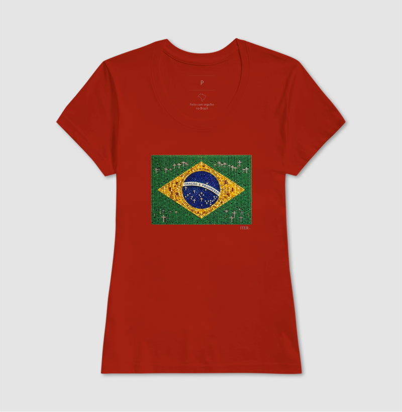 Oração e progresso - Bandeira de terço