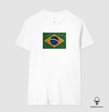 Oração e progresso - Bandeira de terço - Premium