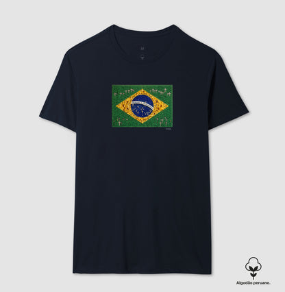 Oração e progresso - Bandeira de terço - Premium