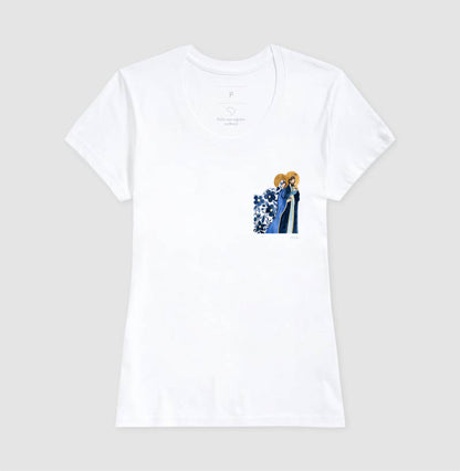 Sagrada Família - Aquarela azul bolso