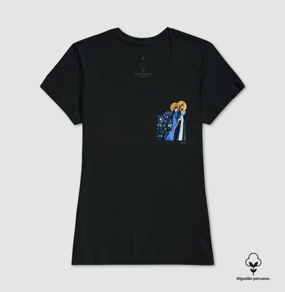 Sagrada Família - Aquarela azul bolso
