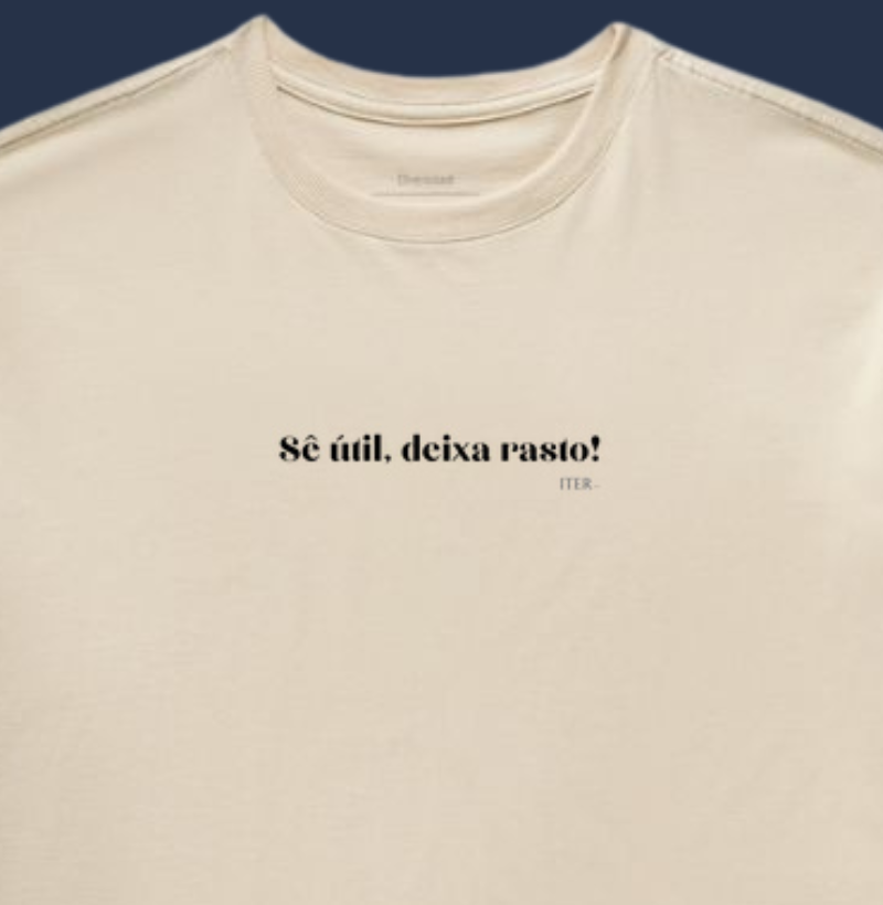 Oversized - Sê útil, deixa rasto!
