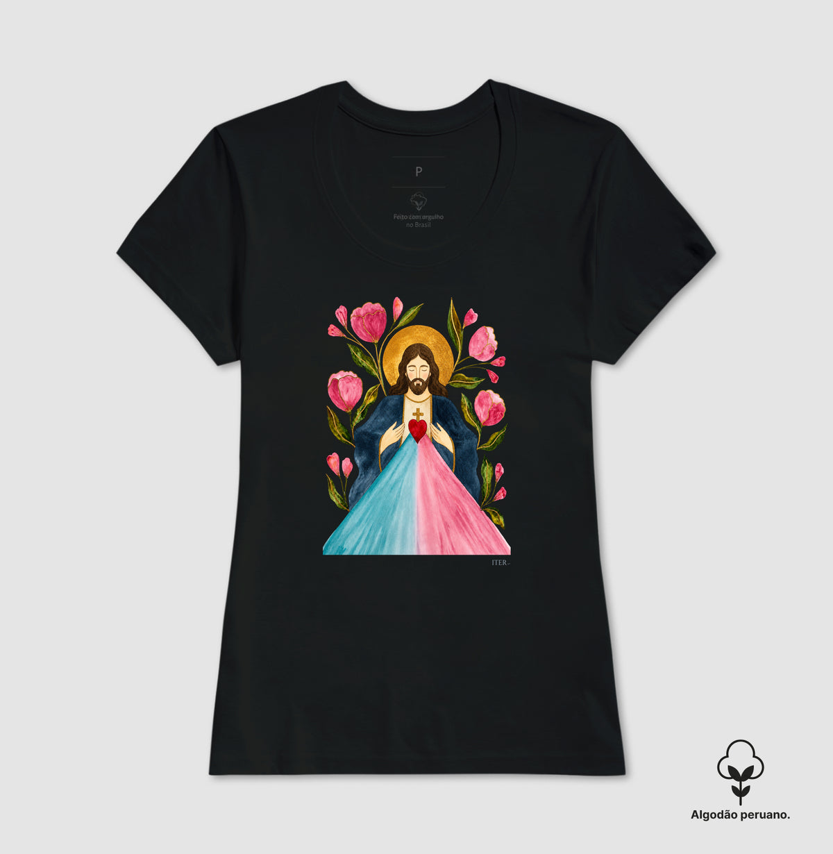 Jesus misericordioso, aquarela - Premium