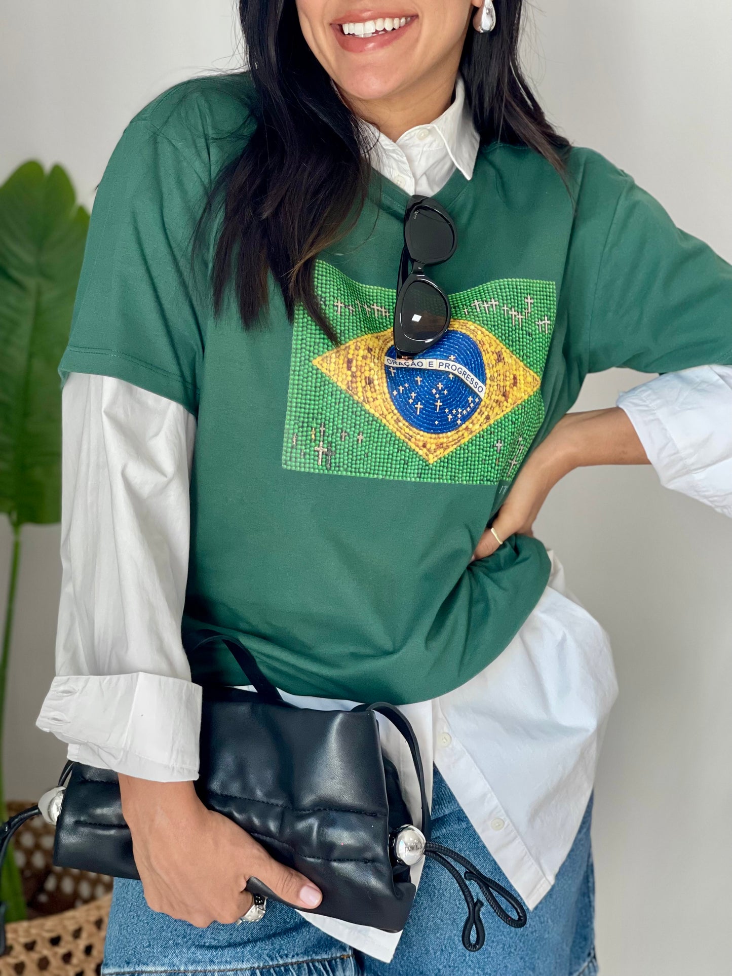 Oração e progresso - Bandeira de terço