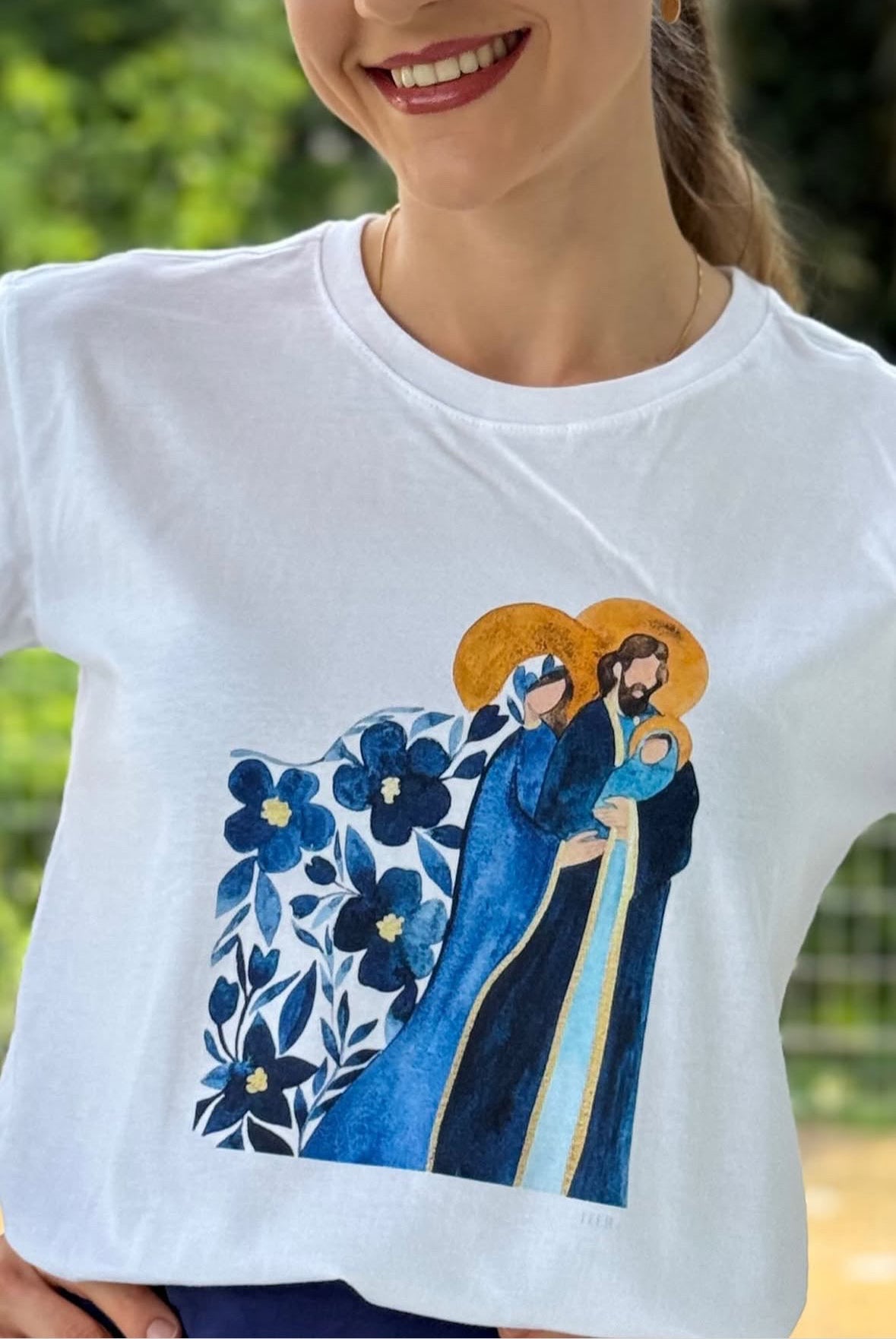 Sagrada Família - Aquarela blue