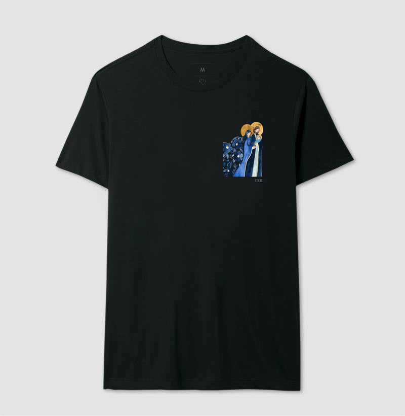 Sagrada Família - Aquarela azul bolso
