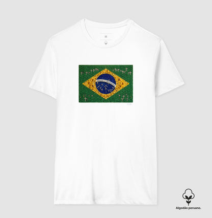 Oração e progresso - Bandeira de terço - Premium