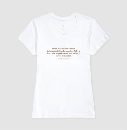 Amor e sacrifício; Sol e luz - Santa Gianna