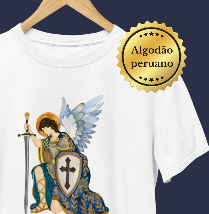 São Miguel Ajoelhado - Aquarela, Premium