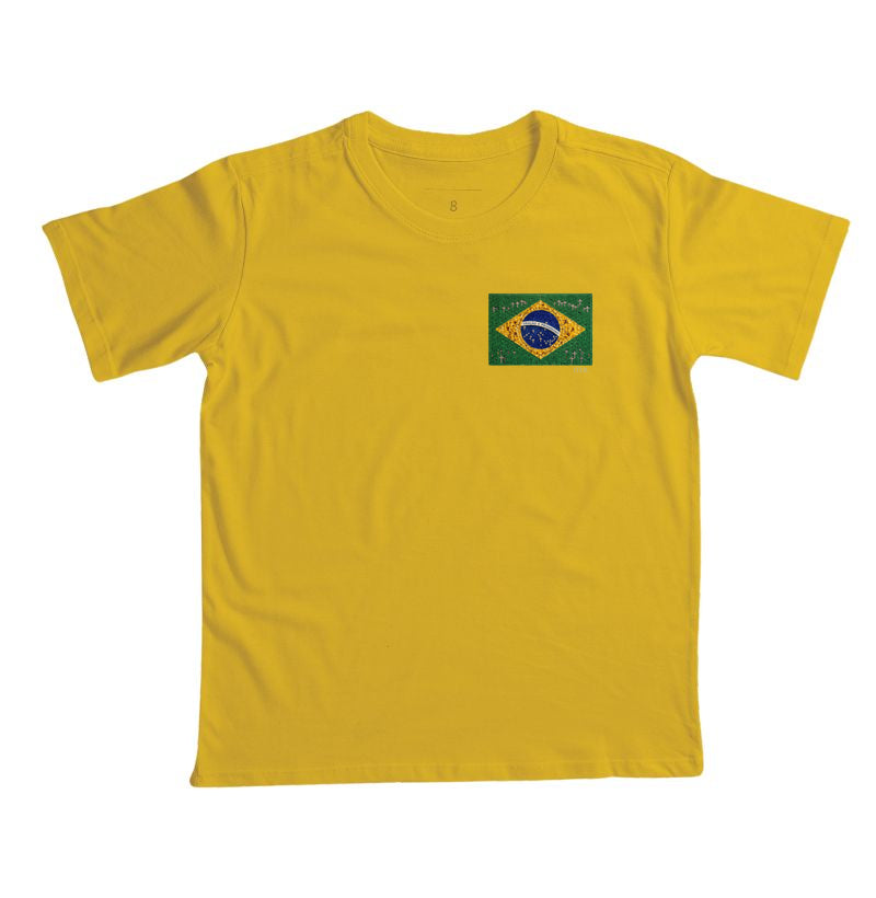 Infantil - Oração e progresso - Bandeira de terço, bolso