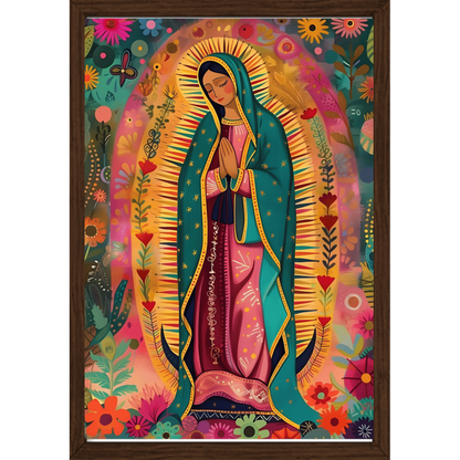 Quadro Caixa - Guadalupe em flores