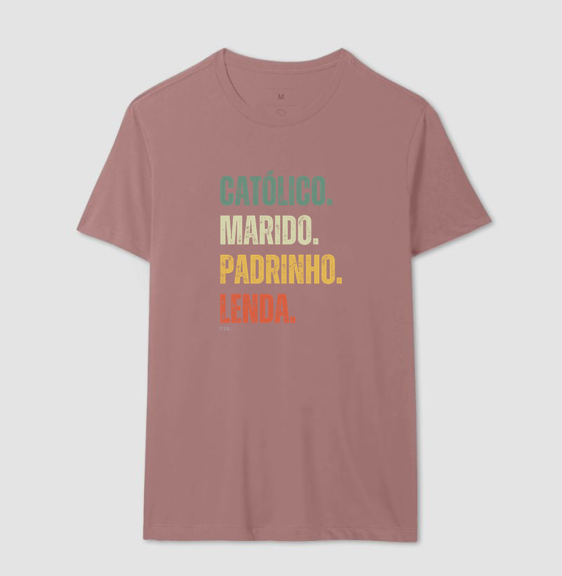 Católico. Marido. Padrinho. Lenda.
