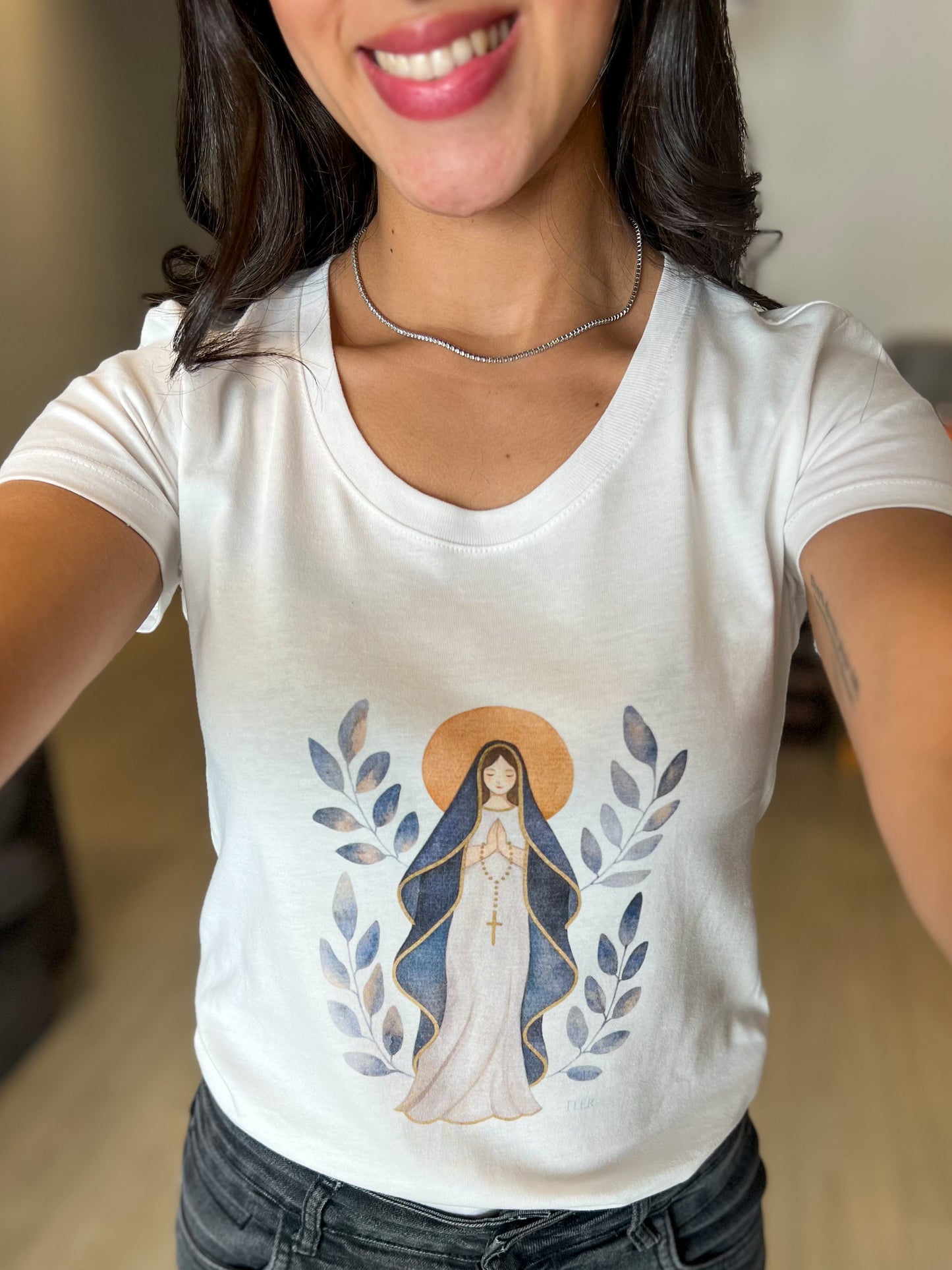 Mãe que intercede, aquarela