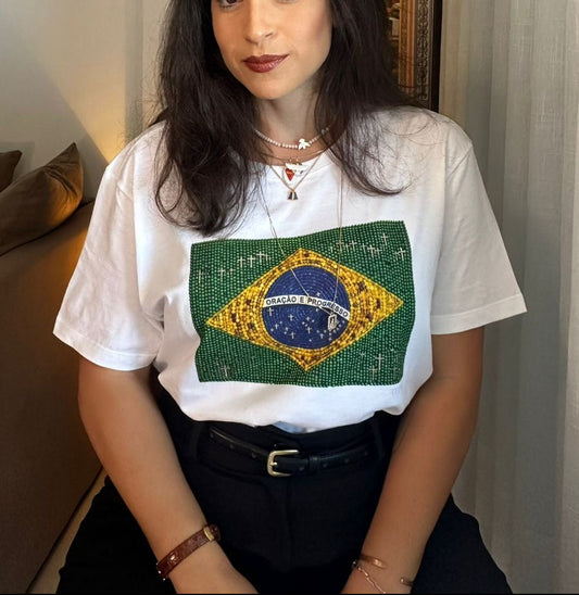Oração e progresso - Bandeira de terço