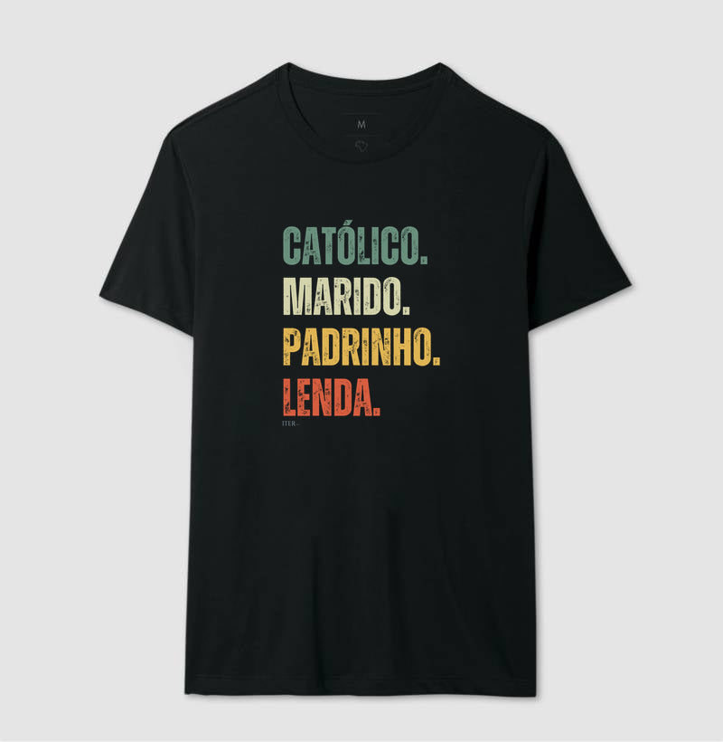Católico. Marido. Padrinho. Lenda.