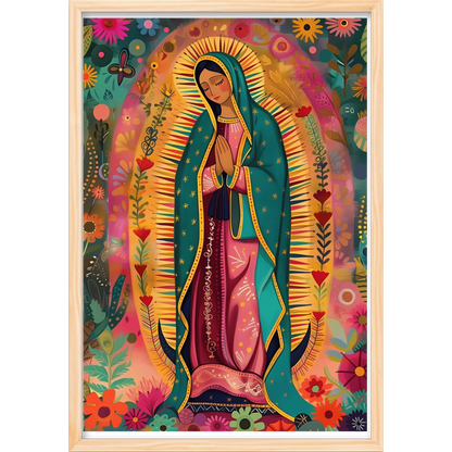 Quadro Caixa - Guadalupe em flores