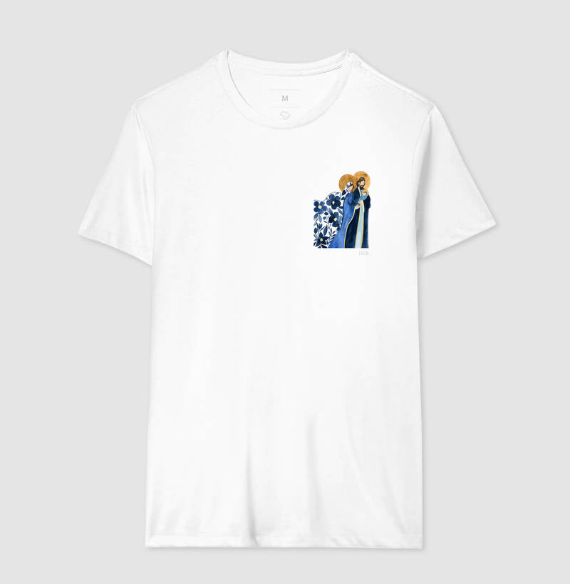 Sagrada Família - Aquarela azul bolso