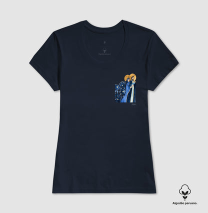 Sagrada Família - Aquarela azul bolso