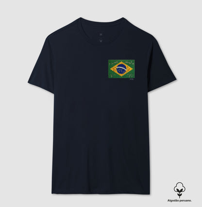 Oração e progresso - Bandeira de terço, bolso - Premium